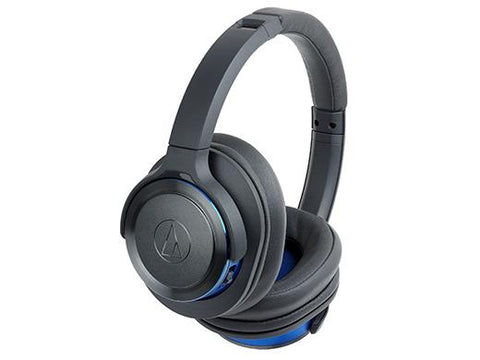 Audio-Technica ATH-WS660BT GBL (metallic blue) Wireless Headset - Slowguys